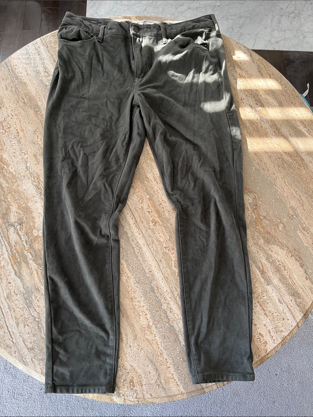 tokyo Darling Olive Green Women's sueded pants